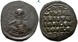 Attributed to Basil II and Constantine VIII AD 976-1028. Uncertain mint. Anonymous follis Æ