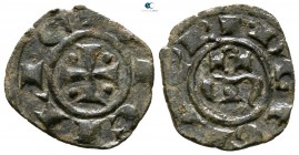 Corrado II AD 1254-1258. Sicily. Messina. Denaro BI