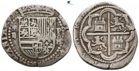 Spain. Sevilla (Seville) mint.  AD 1700. 2 Reales AR