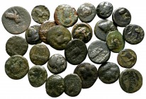 Lot of ca. 26 Greek bronze coins / SOLD AS SEEN, NO RETURN!very fine