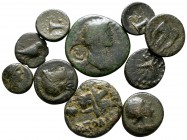 Lot of ca. 10 Greek bronze coins / SOLD AS SEEN, NO RETURN!very fine