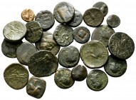Lot of ca. 25 Greek bronze coins / SOLD AS SEEN, NO RETURN!very fine