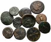 Lot of ca. 11 Greek bronze coins / SOLD AS SEEN, NO RETURN!nearly very fine