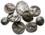 Lot of 9 Greek silver coins / SOLD AS SEEN, NO RETURN!very fine