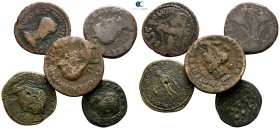 Lot of 5 Roman Provincial bronze coins / SOLD AS SEEN, NO RETURN!very fine