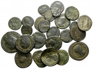 Lot of ca. 25 Roman bronze coins / SOLD AS SEEN, NO RETURN!very fine