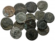 Lot of ca. 15 Roman bronze coins / SOLD AS SEEN, NO RETURN!very fine
