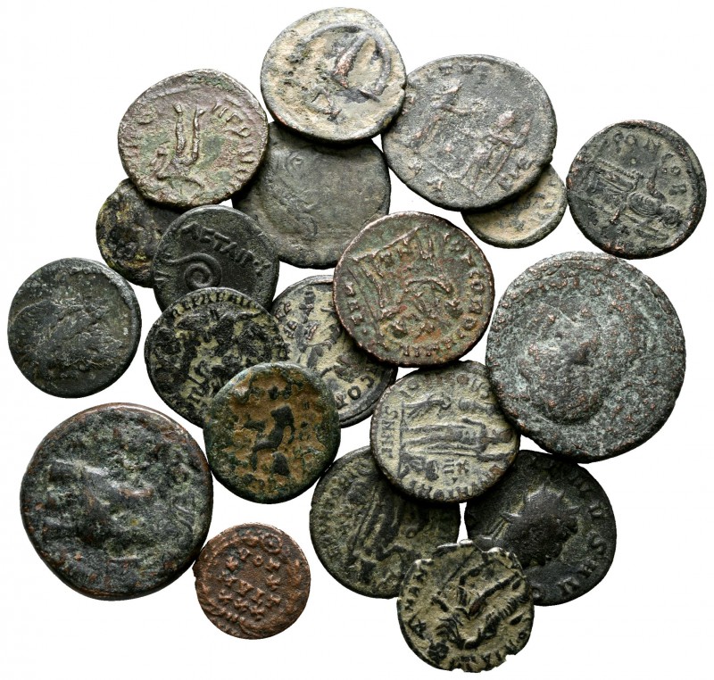 Lot of ca. 20 Roman bronze coins / SOLD AS SEEN, NO RETURN!

very fine
