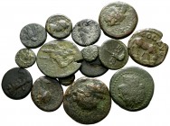 Lot of ca. 15 mixed bronze coins / SOLD AS SEEN, NO RETURN!nearly very fine