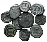 Lot of ca. 10 Byzantine bronze coins / SOLD AS SEEN, NO RETURN!very fine
