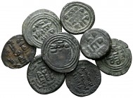 Lot of 8 Islamic bronze coins / SOLD AS SEEN, NO RETURN!very fine