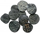 Lot of ca. 10 Islamic bronze coins / SOLD AS SEEN, NO RETURN!very fine