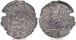 Grand Principality of Kiev. Sviatopolk I, The Damned Srebrennik ND (AD 980-1019) VF30 (Chipped) ANACS, S&S-Type "Пeтoр" (Coins with Name Peter), 211-2...