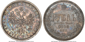 Alexander II Rouble 1878 CПБ-HФ AU Details (Artificial Toning) NGC, St. Petersburg mint, KM-Y25, Bit-92. HID09801242017 © 2024 Heritage Auctions | All...