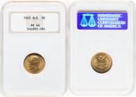 Nicholas II gold 5 Roubles 1903-AP MS66 NGC, St. Petersburg mint, KM-Y62, Fr-180. HID09801242017 © 2024 Heritage Auctions | All Rights Reserved www.HA...