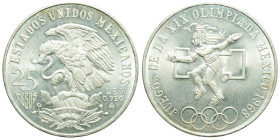 MEXICO - Republic

Mexico - Republic (1823 - date)

25 Pesos - Olympic Games

OBVERSE : ESTADOS UNIDOS MEXICANOS / Eagle eating snake on coat of...