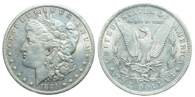 UNITED STATES OF AMERICA - Republic

USA - Federal Republic (1776 - date)

1 Dollar - Morgan

OBVERSE : E · PLURIBUS · UNUM / Laureate head of L...