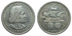 UNITED STATES OF AMERICA - Republic

USA - Federal Republic (1776 - date)

1/2 Dollar - Columbian Exposition

OBVERSE : *UNITED STATES OF AMERIC...