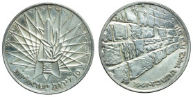 ISRAEL - Republic

Israel - Republic (1948 - date)

10 Lirot - Victory Six Days War

OBVERSE : ISRAEL اسرائيل ישראל 10 לירות ישראליות / Emblem o...