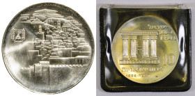 ISRAEL - Republic

Israel - Republic (1948 - date)

10 Lirot - XXth Anniv. of Indipendence - in original packaging (good condition)

OBVERSE : -...