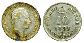 AUSTRIA - Empire

Francis Joseph Ist (1848 - 1916)

10 kreuzer 

OBVERSE : FRANZ JOSEPH I·V·G·G·KAISER V·OESTERREICH / Laureate head of F.J. rig...