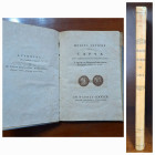 Monete Antiche di Capua. Per Francesco Daniele impresso in Napoli nella Stamperia Simoniana 1802. Rarissima ed importante monografia numismatica impre...
