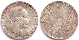 Austria. Francesco Giuseppe. 1848-1916. Fiorino 1888. Ag. Km. 2219. Peso gr. 12,34. Diametro mm. 29. qFDC. Colpetti al bordo.

qFDC