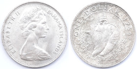Bahamas. Elisabetta II. 1952-2022. Dollaro 1966. Conchiglia. Ag. KM 8. Peso gr. 17,96. Diametro mm. 34. qFDC. 

qFDC