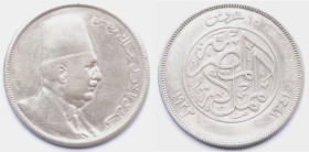 Egitto. 10 Piastre 1921. Ag. Km. 337. Peso gr. 13,52. Diametro mm. 33. BB.

BB