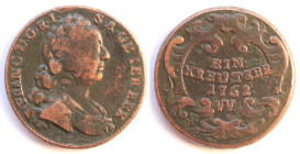 Germania. Franz I Stephan. 1745-1765. Kreuzer 1762 W. Ae. Her. 634. Peso gr. 10,99. Diametro mm. 24. BB+.

BB+