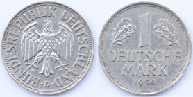 Germania Federale. Marco 1954 D. Cu-Ni. KM. 110. Peso gr. 5,49. Diametro mm. 23. BB/SPL. 

BB/SPL