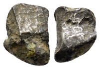 UNCERTAIN. (Late 6th-early 5th century BC).Silver Cut Ingot without design.Ar.

Condition : Good very fine.

Material : Silver.
Axis : 12h.

Weight : ...