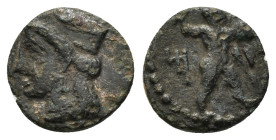 CYPRUS. Kition. Melekiathon.(Circa 392-362 BC). Ae.

Obv : Herakles in fighting stance right, holding club and bow, and with lion skin draped over arm...