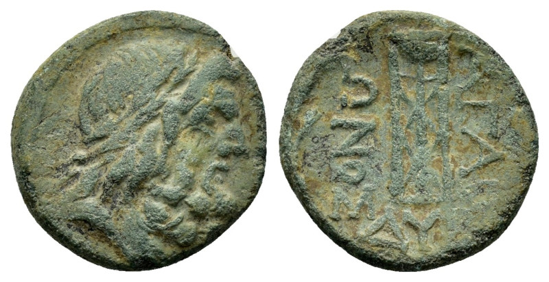 ILLYRIA.Dyrrhachion. (Early-mid 1st century BC).Ae. 

Obv : Laureate head of Zeu...