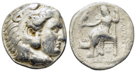 KINGS of MACEDON. Philip I The Arab.II Arrhidaios.(323-317 BC).Arados.Tetradrachm.

Obv : Head of Herakles right, wearing lion skin.

Rev : ΦIΛIΠΠOY /...
