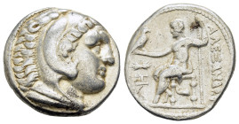 KINGS of MACEDON. Demetrios I Poliorketes.(306-283 BC).Amphipolis.Tetradrachm.In the name and types of Alexander III.Struck circa 294-290 BC. 

Obv : ...