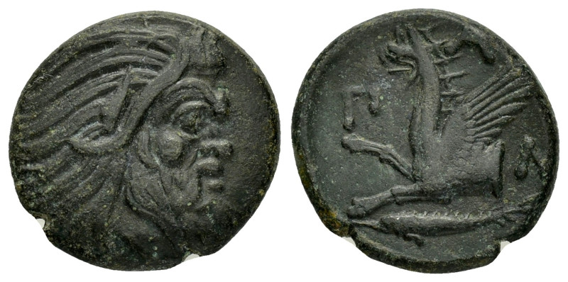 CIMMERIAN BOSPOROS. Phanagoria.(Circa 105-90 or 95-86 BC). Struck under Mithrada...