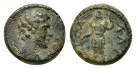 PISIDIA. Sagalassus.Pseudo-autonomous.(Late second to early third century ). Ae.

Obv : Bare head of Hermes, right; to right, caduceus.

Rev : ϹΑΓΑΛΑϹ...