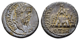 CAPPADOCIA. Caesarea. Septimius Severus.(193-211). Drachm.

Obv : AY KAI Λ CЄΠTI CЄOYHPOC AVΓ.
Laureate head right. 

Rev : MHTPO KAICAP NЄΩ / ЄT IH.
...