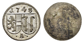 HOLY ROMAN EMPIRE ECCLESIASTICAL COINAGE.Salzburg.Andreas Jakob von Dietrichstein, 1747–1753

Obv : Abbey and family coat of arms side by side, year...