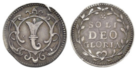 SWITZERLAND. Basel. Silver Medal (Circa 1640).

Obv : City arms.

Rev : SOLI DEO GLORIA.
Legend in three lines within wreath.
Winterstein 106.
...