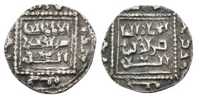 AYYUBID.al-Nasir Salah al-Din Yusuf I..(1169-1193).Dimashq.Half Dirham.

Obv : الملك النا / صر صلاح / الدين(Al-Malik Al-Nasir / Salah / al-Din; The Vi...