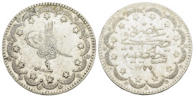 OTTOMAN EMPIRE. Abdülaziz (1861-1876 AD).Qustantiniya.1277/9 AH 20 Qurush.

Condition : Good very fine.

Material : Silver.
Axis : 12h.

Weight : 23.9...