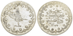 OTTOMAN EMPIRE. Abdülaziz (1861-1876 AD).Qustantiniya.1277/2 AH 20 Qurush.

Condition : Good very fine.

Material : Silver.
Axis : 12h.

Weight : 23.7...
