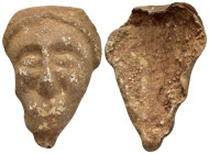 ANCIENT ROMAN LEAD MASK.(Circa 1st-3rd century).Pb.

Condition : Good very fine.

Material : Lead.

Weight : 33.31 gr.
Diameter : 47 mm.