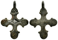 BYZANTINE EMPIRE.Bronze Cross.(8th-10th century).Ae.

Condition : Good very fine.

Material : Bronze.

Weight : 3.88 gr.
Diameter : 32 mm.