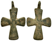 BYZANTINE EMPIRE.Bronze Cross.(8th-10th century).Ae.

Condition : Good very fine.

Material : Bronze.

Weight : 4.31 gr.
Diameter : 35 mm.