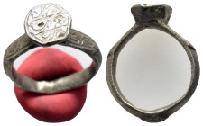 ANCIENT BYZANTINE SILVER RING.(7rd–8th centuries).Ar.

Condition : Good very fine.

Material : Silver.

Weight : 5.07 gr.
Diameter : 21 mm.