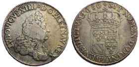Louis XIV 1643-1715
Écu de Flandre, Lille, 1686 IL, croissant, AG 37.11 g.
Ref : G. 215 (R2)
Conservation : TTB