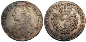 Louis XVI 1774-1792
Écu aux branches d'olivier, Bayonne, 1784 L, AG 29.25 g.
Ref : G.356 
Conservation : TTB-SUP